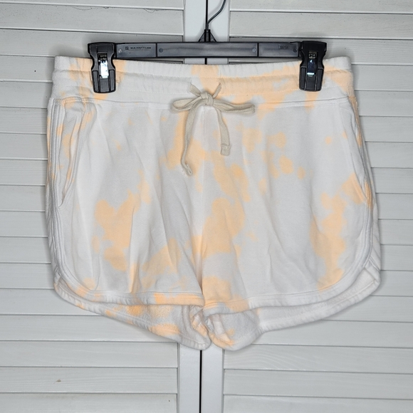 Sundry Pop of Peach Tie Dye Lounge Sweat Shorts Brand Sz 2 (US Sz MEDIUM 8-10) - Picture 3 of 11